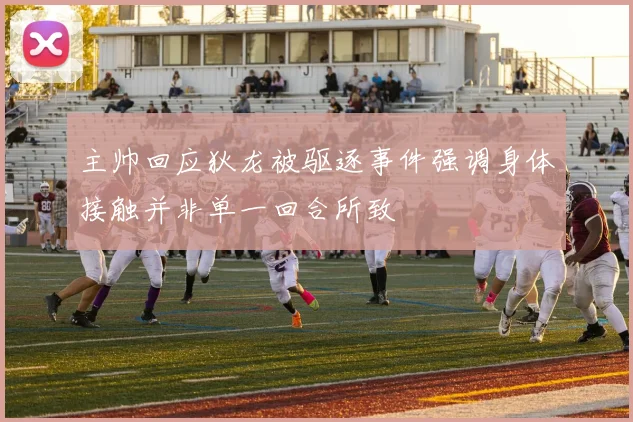 主帅回应狄龙被驱逐事件强调身体接触并非单一回合所致